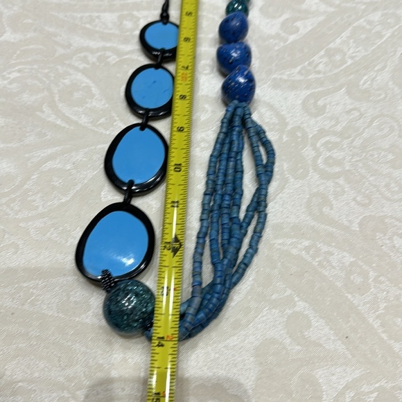 NWT Decouture Resin and Kukui Statement Necklace - Picture 6 of 7